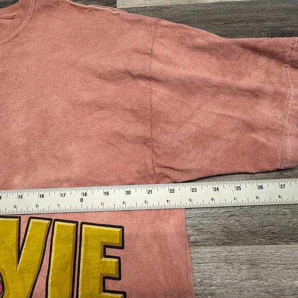 The Simpsons Movie Pink Tie Dye Mens XL Cartoon Movie Promo Graphic Tshirt 2000s - Picture 5 of 9